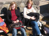 Antje und Andrea genießen einen herrlichen Herbsttag in Freiburg